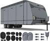 RVMasking 7 Layers Top RV Travel Trailer Cover for 37'1"-40', Dark Gray