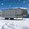 RVMasking 5th Wheel RV Cover, 9 Layers Waterproof Top(37'1"-40', Dark Gray)