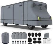 RVMasking Class C RV Cover, 9 Layers Waterproof Top (26'1"-29', Dark Gray)