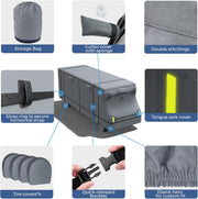 RVMasking 7 Layers top Class C RV Cover With Rear Side Roll-Up Door Fits 23'1"-32' Motorhome