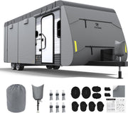Travel Trailer RV Cover Heavy Duty 7 Layers, Anti-UV, Rip-Stop, Utility RV Cover 28'7"-31'6"