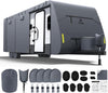 Extra Thick 7 Layers Travel Trailer RV Cover, Anti-UV, Weatherproof, Rip-Stop, Utility Heavy Duty RV Cover 31'7"-34'
