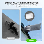 Fonzier Extra Thick 7 Layers Travel Trailer RV Cover, Anti-UV, Weatherproof, Rip-Stop, Utility Heavy Duty RV Cover for 22'1"-24'