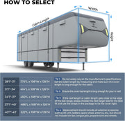 RVMasking 5th Wheel RV Cover, 9 Layers Waterproof