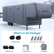 6 Layers Top 5th Wheel RV Camper Cover Motorhome Cover for 31'1''-40'