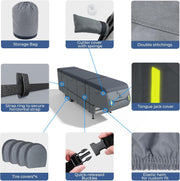 RVMasking 7 Layers top 5th Wheel RV Cover Fits 28'1"-43' with 4 Tire Covers, Rip-Stop, Anti-UV