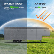 5th Wheel RV Cover Upgraded 7 Layers Heavy Duty RV Cover 34'1''-37' for Motorhome Weatherproof, Anti-UV, Rip-Stop, Breathable