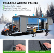 5th Wheel RV Cover Upgraded 7 Layers Heavy Duty RV Cover 34'1''-37' for Motorhome Weatherproof, Anti-UV, Rip-Stop, Breathable