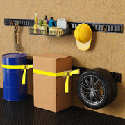 Trekassy E Track Tie-Down Rail Kit - 12 Pieces: 4 Pack 4ft Etrack Rails & 8 Enclosed Trailer Accessories for Trucks, Vans, Garages, Trailers Tie Down System