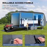 RVMasking 7 Layers Top Heavy Duty RV Travel Trailer Cover for 15'1"-40'