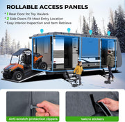 Extra Thick 7 Layers Travel Trailer RV Cover, Anti-UV, Weatherproof, Rip-Stop, Utility Heavy Duty RV Cover 31'7"-34'