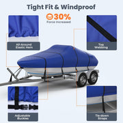 tri hull boat cover