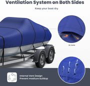 v hull fishing boat covers