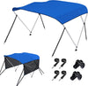 KAKIT 3 4 Bow Bimini Tops for Boats with Mesh Sides Heavy Duty Cover Adjustable 4 Straps Zippered Storage Boot