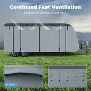 RVMasking 7 Layer Travel Trailer Cover Ai Vents
