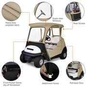 800D 2-Person Golf Cart Cover Fits Club Car Precedent 2000-2019